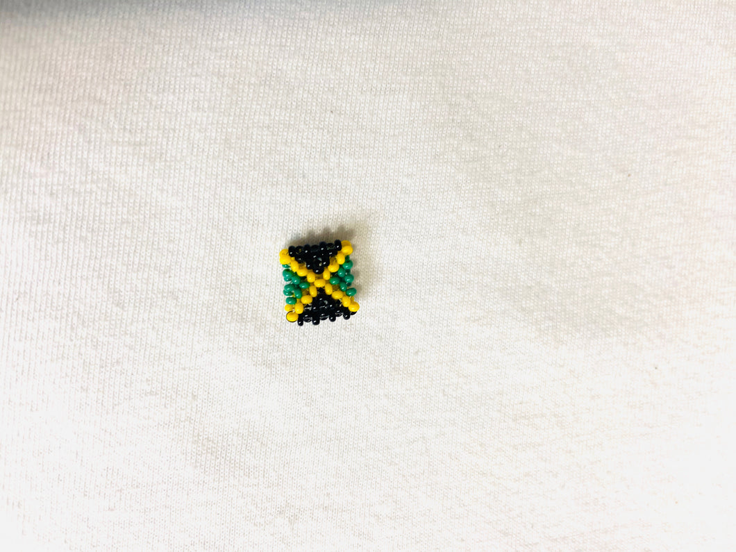 Jamaican flag hair bead