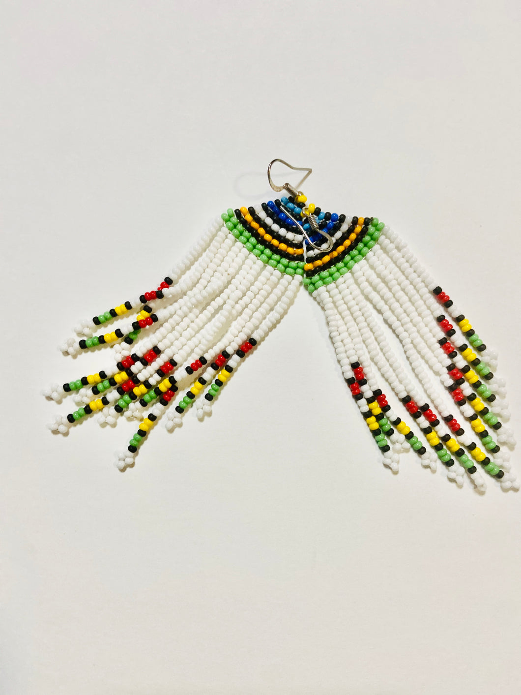 Beaded string earrings