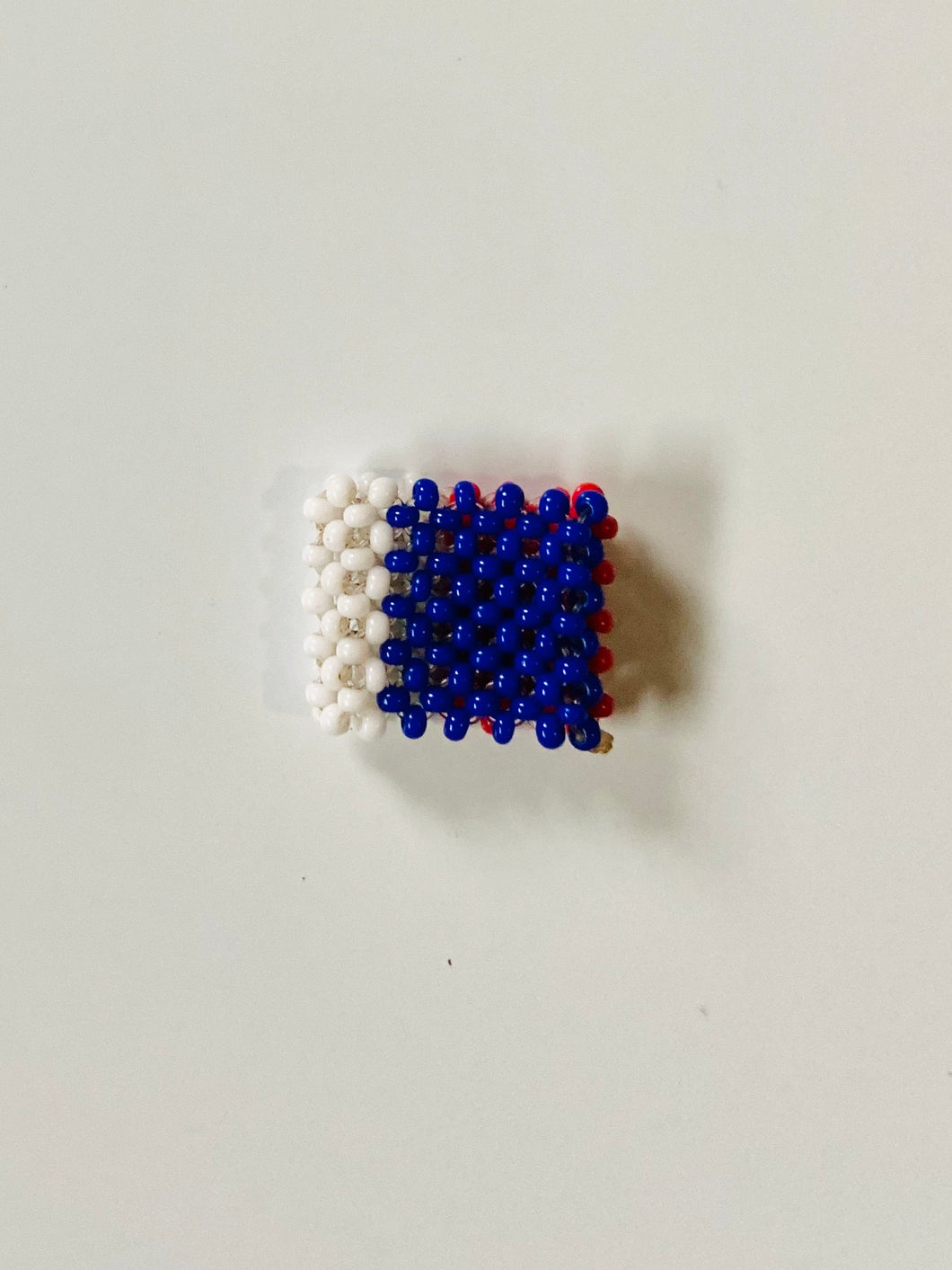 Red, blue and white