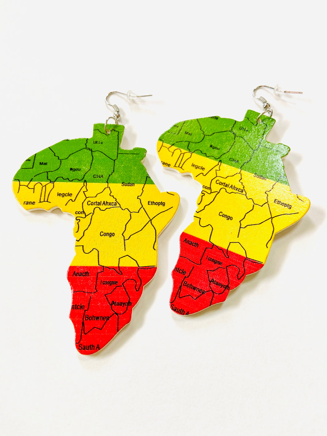 Color map of Africa.